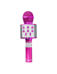Microphone karaoké multimédia CR58 rose