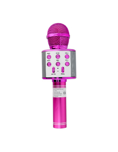 Microphone karaoké multimédia CR58 rose
