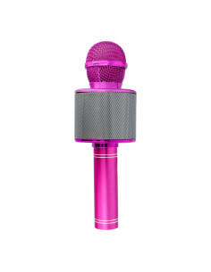 Microphone karaoké multimédia CR58 rose 2