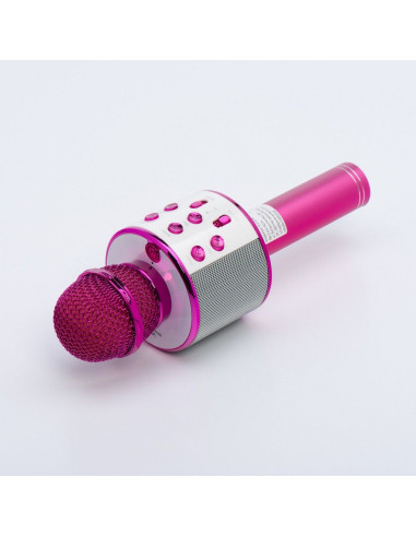 Microphone karaoké multimédia CR58 rose