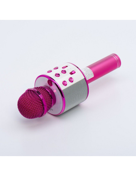 Microphone karaoké multimédia CR58 rose