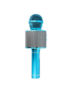 Microphone karaoké multimédia CR58 bleu 2
