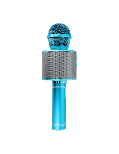 Microphone karaoké multimédia CR58 bleu
