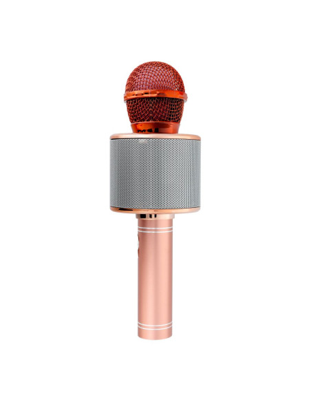Microphone karaoké multimédia CR58 or rose
