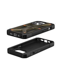 ( UAG ) Urban Armor Gear Monarch Pro for IPHONE 15 PRO compatible with MagSafe kevlar element green 2