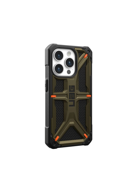 ( UAG ) Urban Armor Gear Monarch Pro for IPHONE 15 PRO compatible with MagSafe kevlar element green