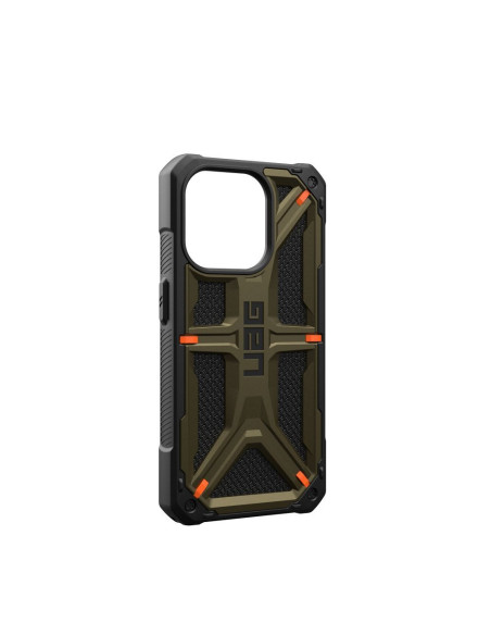 ( UAG ) Urban Armor Gear Monarch Pro for IPHONE 15 PRO compatible with MagSafe kevlar element green