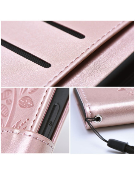 Etui MEZZO Book pour SAMSUNG A55 5G arbre or rose