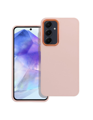 Coque FRAME pour SAMSUNG A55 5G rose poudré