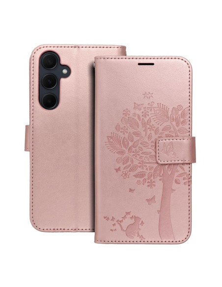 Etui MEZZO Book pour SAMSUNG A35 5G arbre or rose