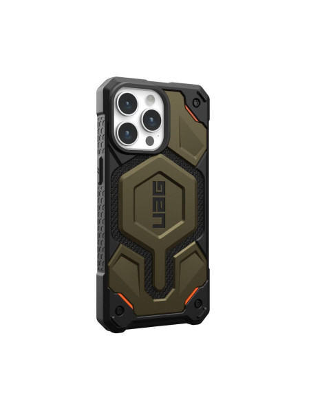( UAG ) Urban Armor Gear Monarch Pro for IPHONE 15 PRO MAX compatible with MagSafe kevlar element green