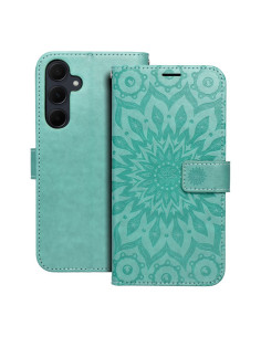 Etui MEZZO Book pour SAMSUNG A35 5G mandala vert
