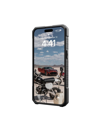 ( UAG ) Urban Armor Gear Monarch Pro for IPHONE 15 PRO MAX compatible with MagSafe kevlar element green