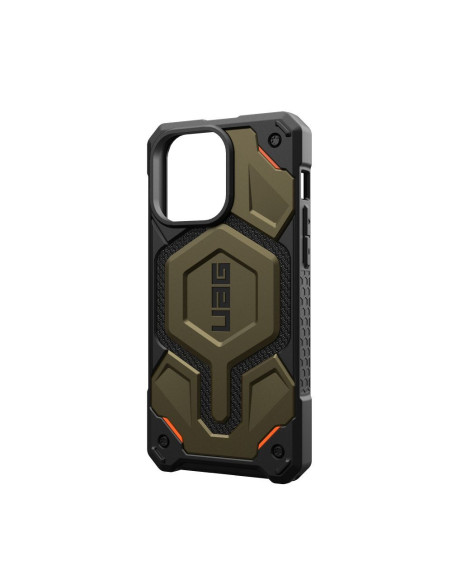 ( UAG ) Urban Armor Gear Monarch Pro for IPHONE 15 PRO MAX compatible with MagSafe kevlar element green