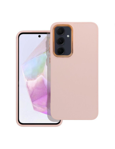 Coque FRAME pour SAMSUNG A35 5G rose poudré