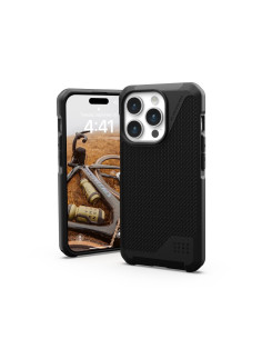 (UAG) Urban Armor Gear Metropolis LT case compatible with MagSafe for IPHONE 15 PRO kevlar black