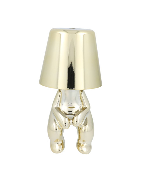 GOLD MAN lampe de chevet assise Art Deco (motif 2) MLTL