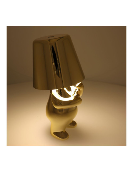 Lampe de nuit sur pied GOLD MAN Art Deco (modèle 3) MLTL