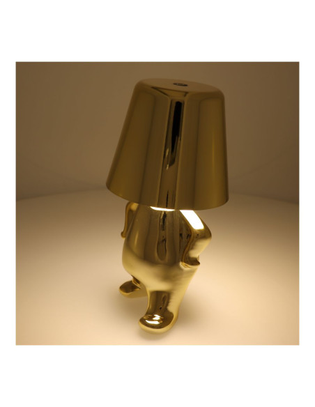 Lampe de nuit sur pied Art Deco GOLD MAN (modèle 1) MLTL