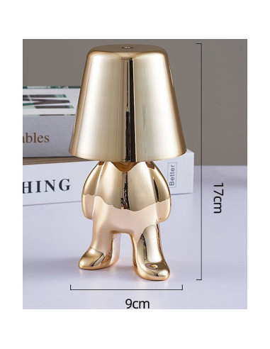 Lampe de nuit sur pied Art Deco GOLD MAN (modèle 1) MLTL