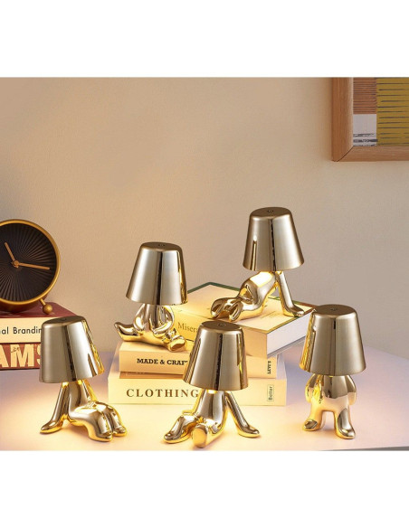 Lampe de nuit sur pied Art Deco GOLD MAN (modèle 1) MLTL