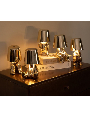 Lampe de nuit sur pied Art Deco GOLD MAN (modèle 1) MLTL