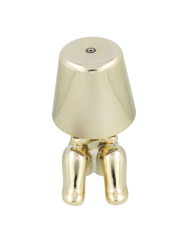 Lampe de chevet assise GOLD MAN Art Deco (motif 4) MLTL