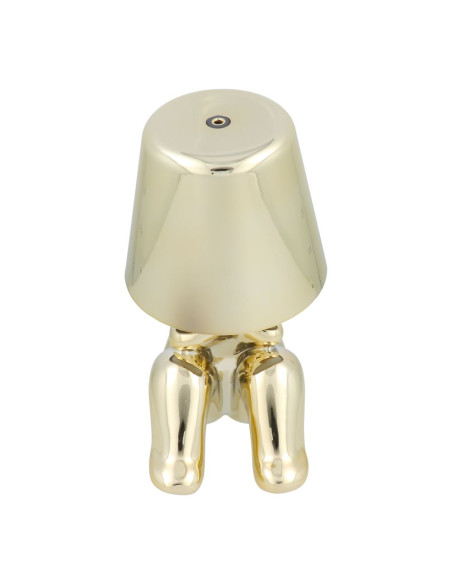 Lampe de chevet assise GOLD MAN Art Deco (motif 4) MLTL