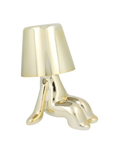 Lampe de chevet assise GOLD MAN Art Deco (motif 6) MLTL 2