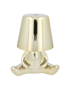 Lampe de chevet assise GOLD MAN Art Deco (motif 7) MLTL