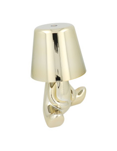 Lampe de chevet assise GOLD MAN Art Deco (motif 7) MLTL 2