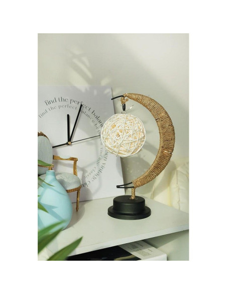 Lampe de chevet Art déco boule croissant (modèle 1) EID