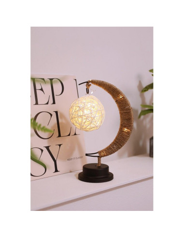 Lampe de chevet Art déco boule croissant (modèle 1) EID