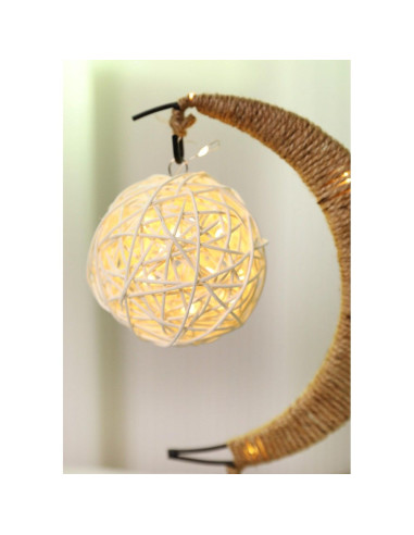 Lampe de chevet Art déco boule croissant (modèle 1) EID