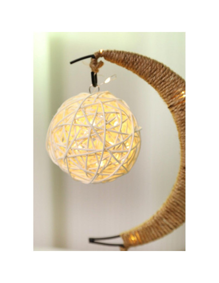 Lampe de chevet Art déco boule croissant (modèle 1) EID
