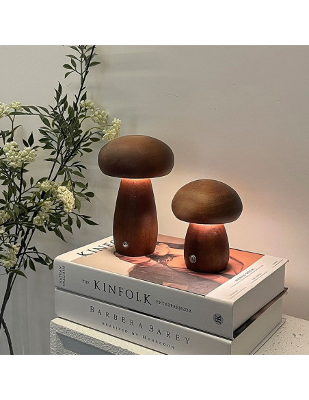 GRZYBEK Lampe de chevet Art déco marron MTWTHN