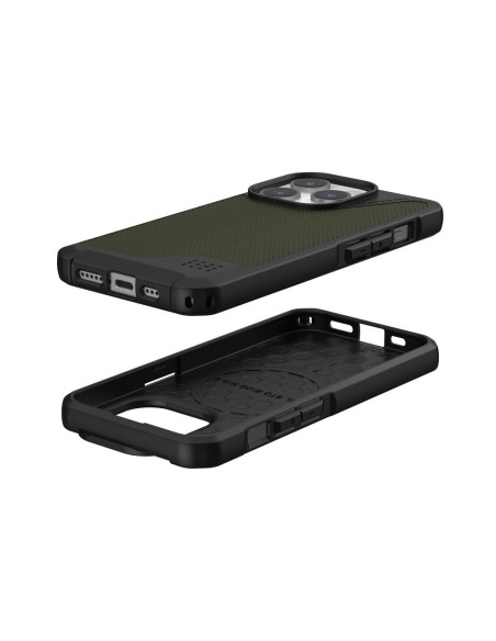 Coque (UAG) Urban Armor Gear Metropolis LT compatible avec MagSafe pour IPHONE 15 PRO kevlar olive