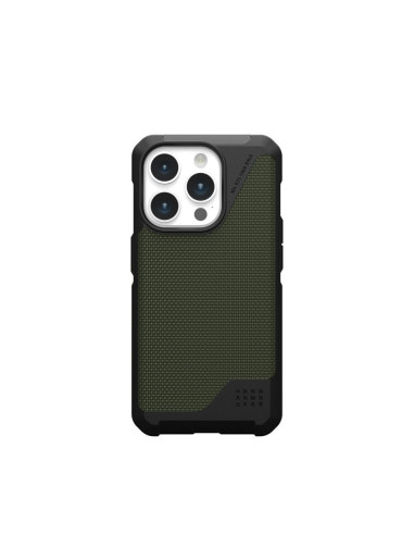 Coque (UAG) Urban Armor Gear Metropolis LT compatible avec MagSafe pour IPHONE 15 PRO kevlar olive