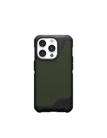 Coque (UAG) Urban Armor Gear Metropolis LT compatible avec MagSafe pour IPHONE 15 PRO kevlar olive