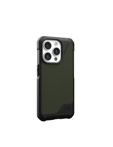 Coque (UAG) Urban Armor Gear Metropolis LT compatible avec MagSafe pour IPHONE 15 PRO kevlar olive