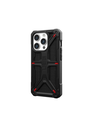 Coque (UAG) Urban Armor Gear Monarch pour IPHONE 15 PRO kevlar noir