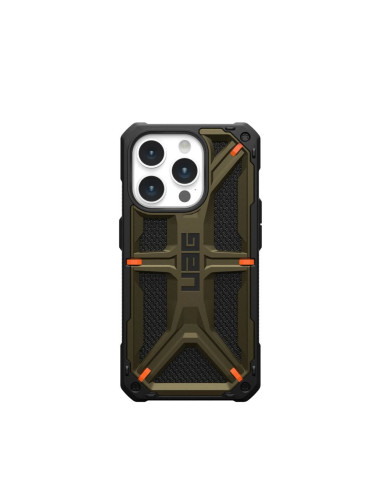 Coque (UAG) Urban Armor Gear Monarch pour IPHONE 15 PRO élément kevlar vert