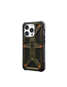 Coque (UAG) Urban Armor Gear Monarch pour IPHONE 15 PRO élément kevlar vert 2