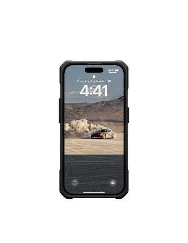 Coque (UAG) Urban Armor Gear Monarch pour IPHONE 15 PRO élément kevlar vert