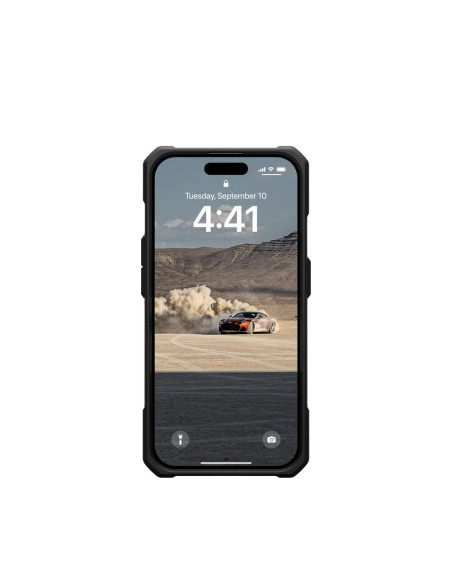Coque (UAG) Urban Armor Gear Monarch pour IPHONE 15 PRO élément kevlar vert
