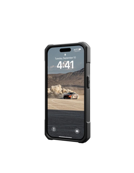 Coque (UAG) Urban Armor Gear Monarch pour IPHONE 15 PRO élément kevlar vert