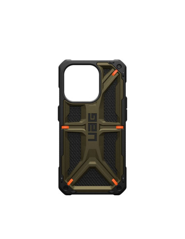 Coque (UAG) Urban Armor Gear Monarch pour IPHONE 15 PRO élément kevlar vert