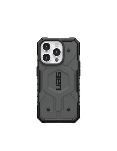 ( UAG ) Urban Armor Gear Pathfinder compatible with Magsafe for IPHONE 15 PRO silver