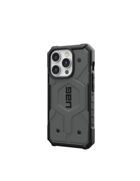 ( UAG ) Urban Armor Gear Pathfinder compatible with Magsafe for IPHONE 15 PRO silver