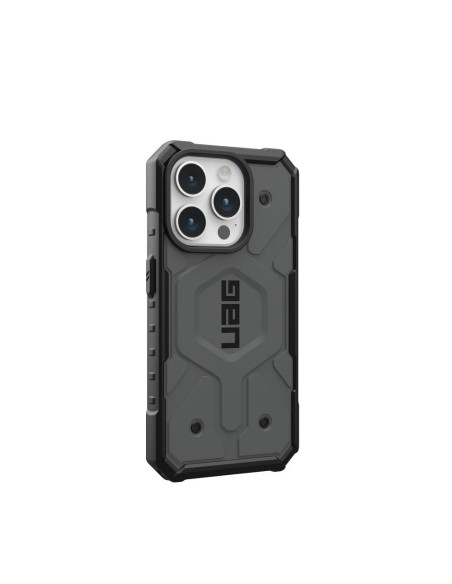 ( UAG ) Urban Armor Gear Pathfinder compatible with Magsafe for IPHONE 15 PRO silver